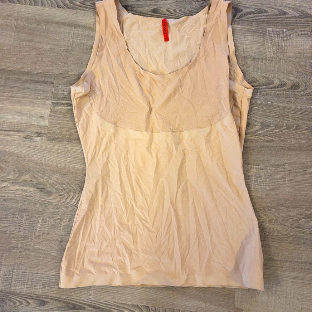 Spanx size 1 tan tank top